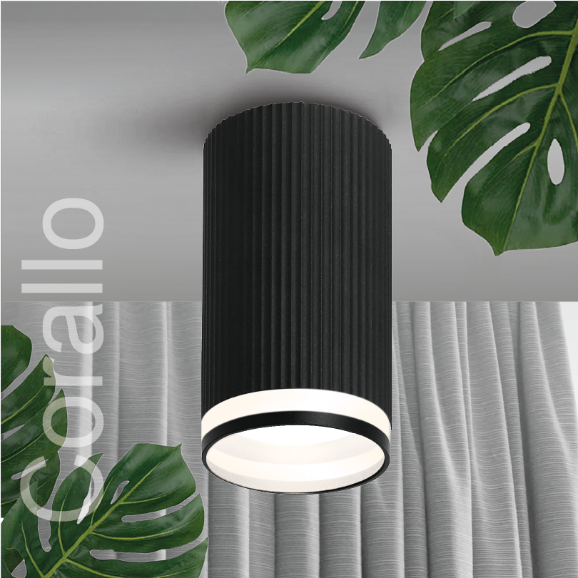 Светильник WOLTA WSL-GU10/03BL под лампу GU10 Черный CORALLO