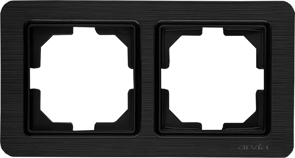Рамка на 2 поста Arvia Electric Lavin черн 21 25 4000 022