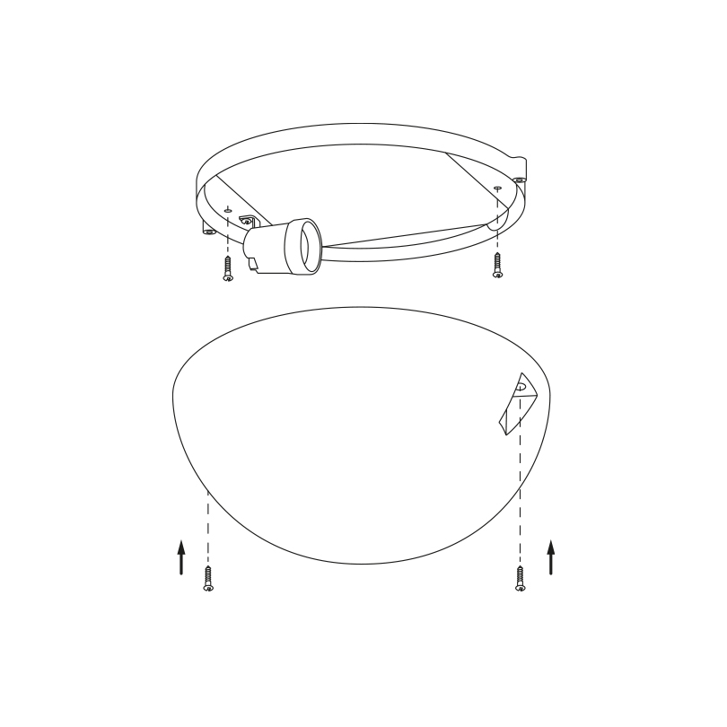 Светильник WOLTA ДПБ06-60-002 под лампу E27 (лампа в комплект не входит) IP54